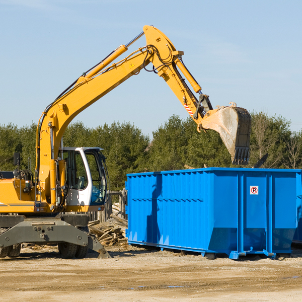 what happens if the residential dumpster is damaged or stolen during rental in Collierville CA